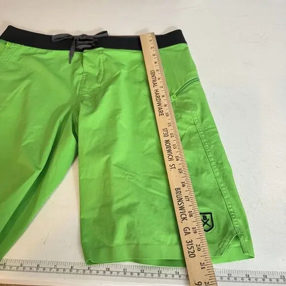 Bluesmiths Board Shorts Mens 34 Green The Spartan Standard 11” Inseam Stretch - Picture 11 of 13